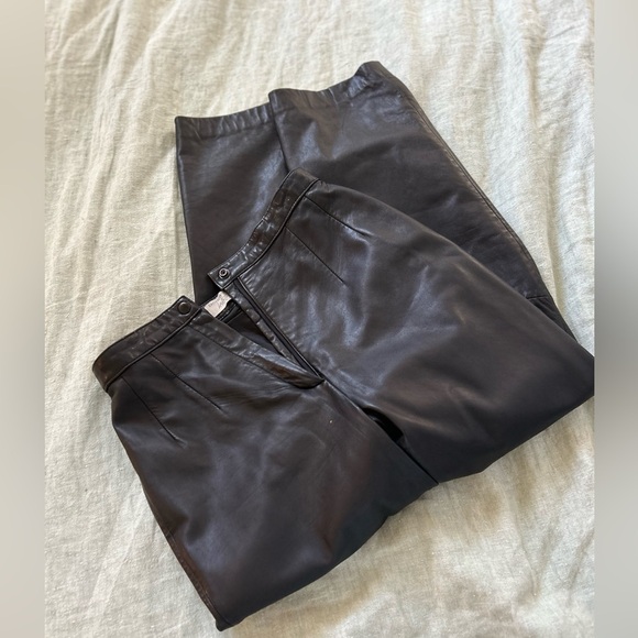 Vintage leather pants size 8 - Picture 8 of 10